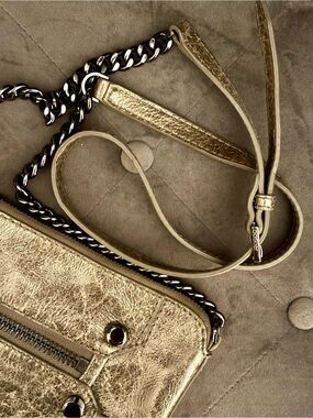 Botkier Logan crossbody bag - Metallic Gold with Chain Strap
